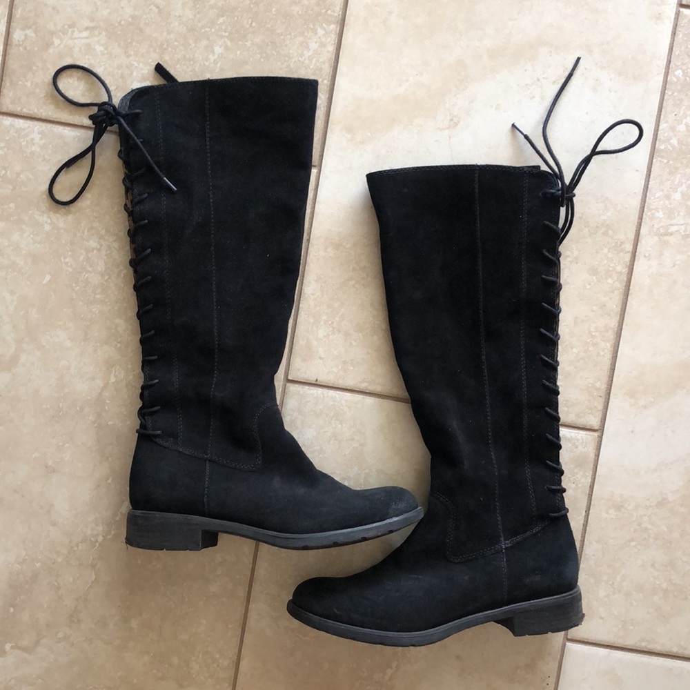 ☔️👢SOFFT SHARNELL WATERPROOF TALL BLACK SUEDE BOOTS | Size 8.5M